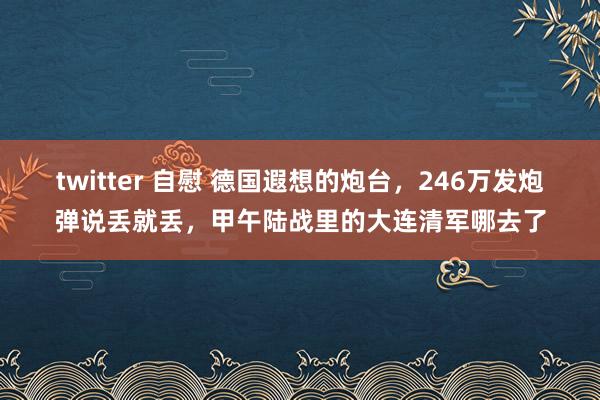 twitter 自慰 德国遐想的炮台，246万发炮弹说丢就丢，甲午陆战里的大连清军哪去了